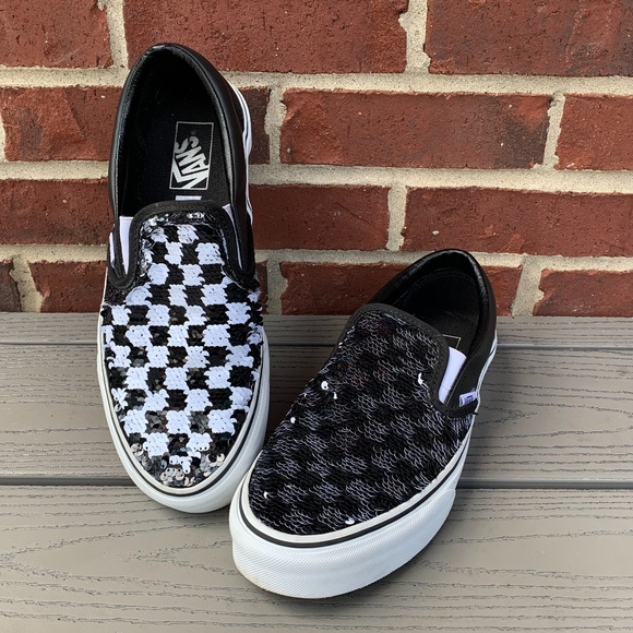 flipping sequin vans